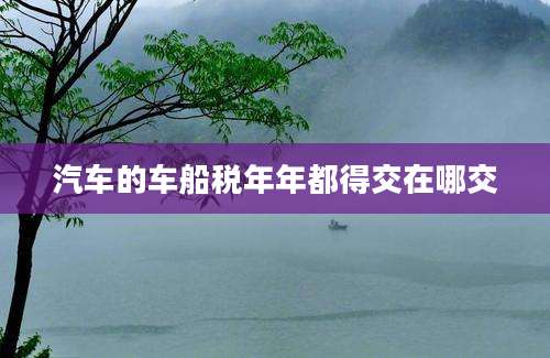 汽车的车船税年年都得交在哪交