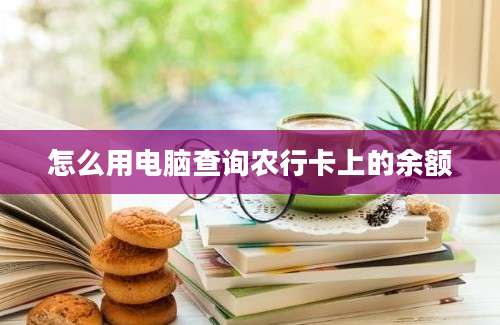 怎么用电脑查询农行卡上的余额