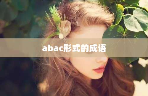 abac形式的成语