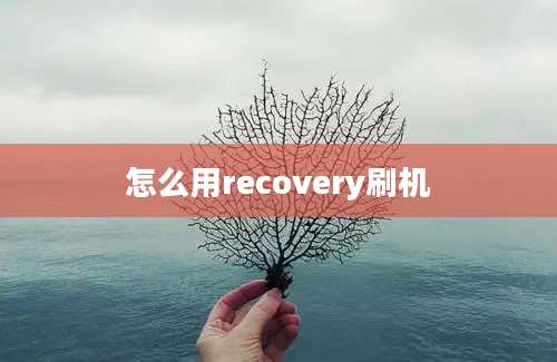 怎么用recovery刷机