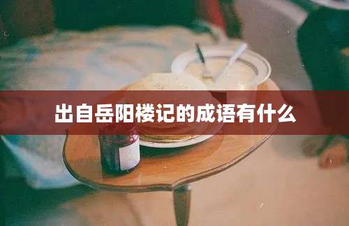 出自岳阳楼记的成语有什么