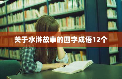 关于水浒故事的四字成语12个