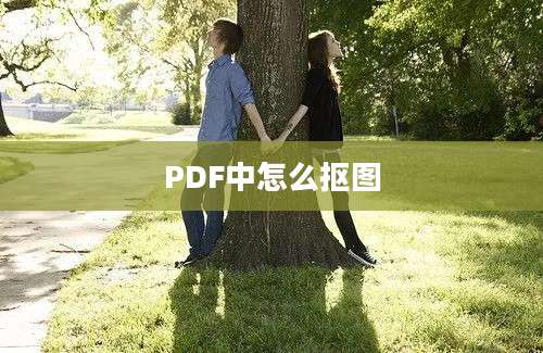 PDF中怎么抠图