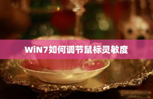 WiN7如何调节鼠标灵敏度