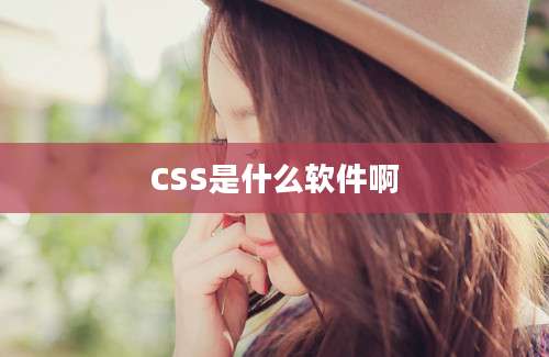 CSS是什么软件啊