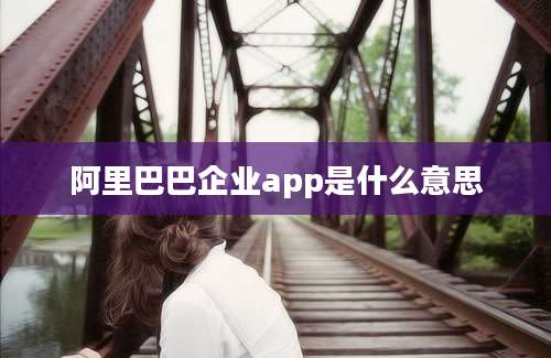 阿里巴巴企业app是什么意思