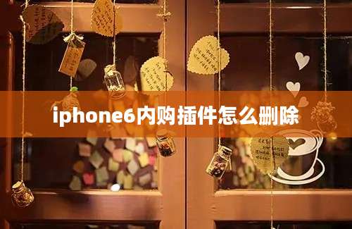 iphone6内购插件怎么删除