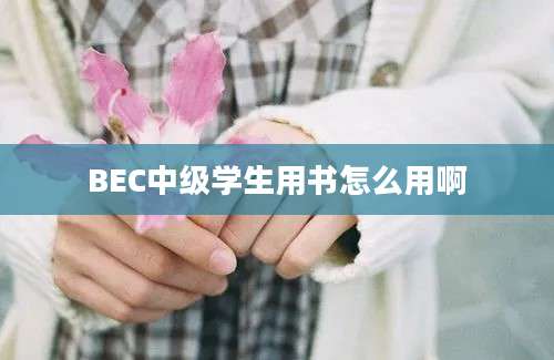 BEC中级学生用书怎么用啊