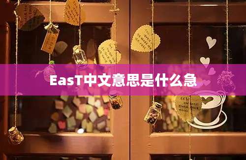 EasT中文意思是什么急