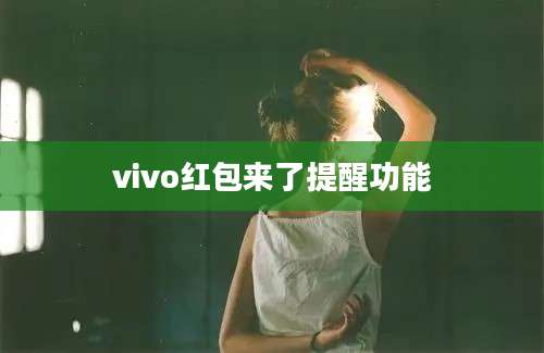 vivo红包来了提醒功能