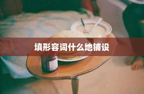 填形容词什么地铺设