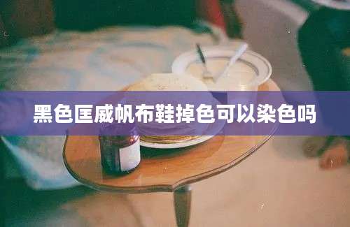 黑色匡威帆布鞋掉色可以染色吗