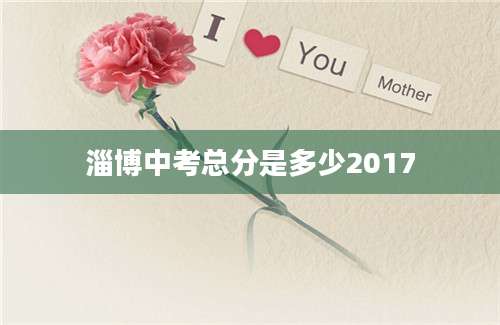 淄博中考总分是多少2017