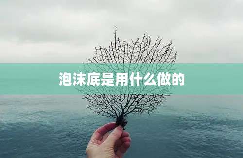 泡沫底是用什么做的