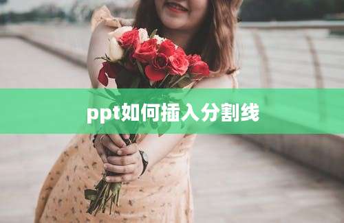 ppt如何插入分割线