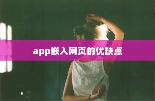 app嵌入网页的优缺点