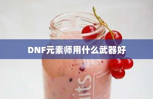 DNF元素师用什么武器好