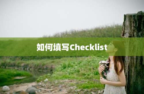 如何填写Checklist