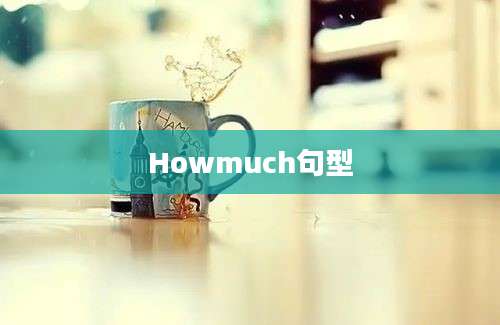 Howmuch句型