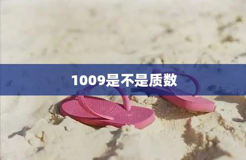 1009是不是质数