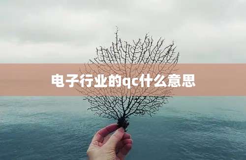 电子行业的qc什么意思