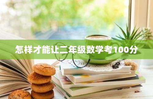 怎样才能让二年级数学考100分