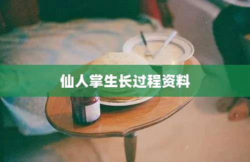 仙人掌生长过程资料