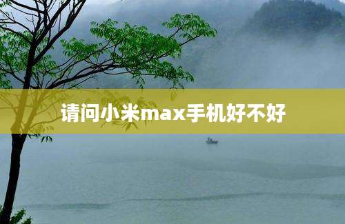 请问小米max手机好不好