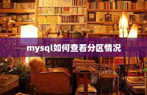 mysql如何查看分区情况