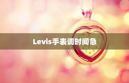 Levis手表调时间急