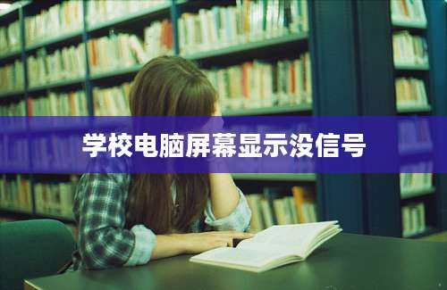 学校电脑屏幕显示没信号