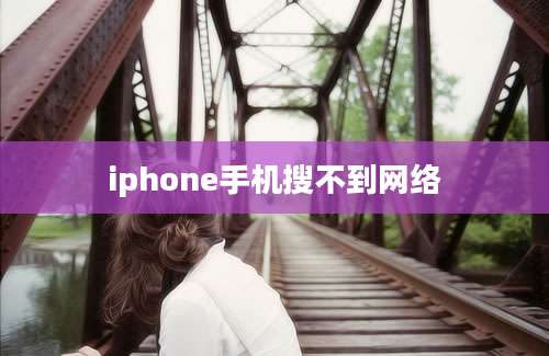 iphone手机搜不到网络