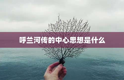 呼兰河传的中心思想是什么