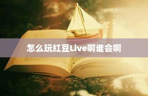 怎么玩红豆Live啊谁会啊