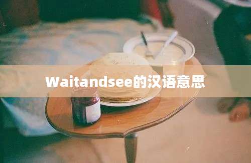 Waitandsee的汉语意思