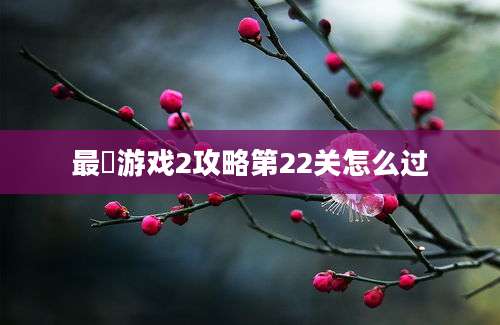 最囧游戏2攻略第22关怎么过