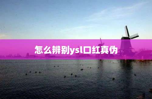 怎么辨别ysl口红真伪