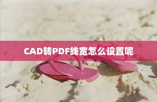 CAD转PDF线宽怎么设置呢