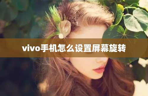 vivo手机怎么设置屏幕旋转