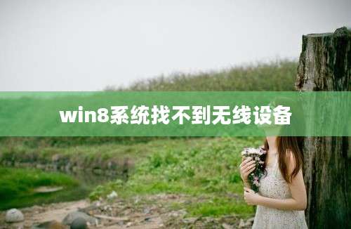 win8系统找不到无线设备