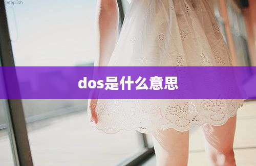 dos是什么意思