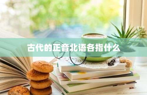 古代的正音北语各指什么