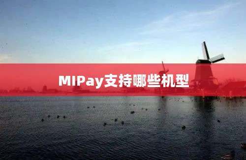 MIPay支持哪些机型