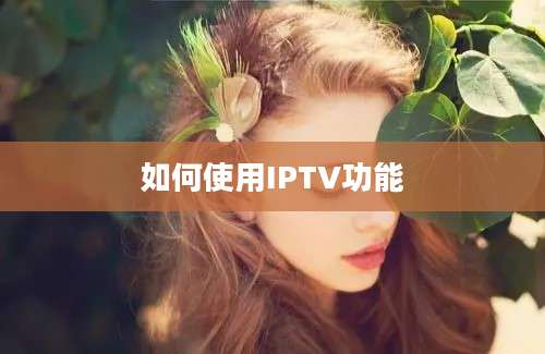 如何使用IPTV功能