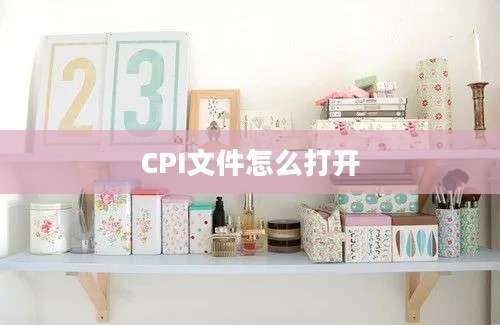 CPI文件怎么打开