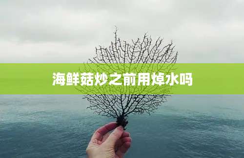 海鲜菇炒之前用焯水吗