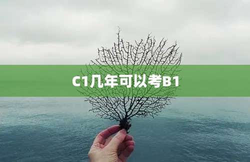 C1几年可以考B1