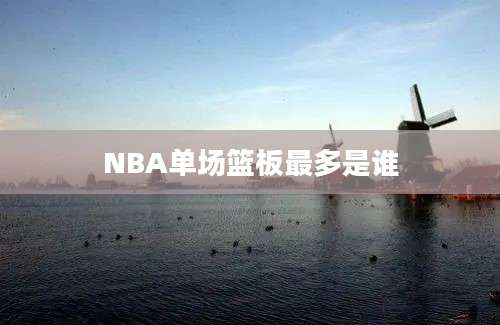 NBA单场篮板最多是谁