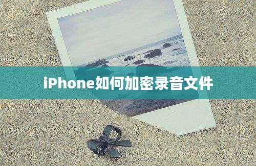 iPhone如何加密录音文件