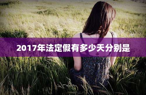 2017年法定假有多少天分别是